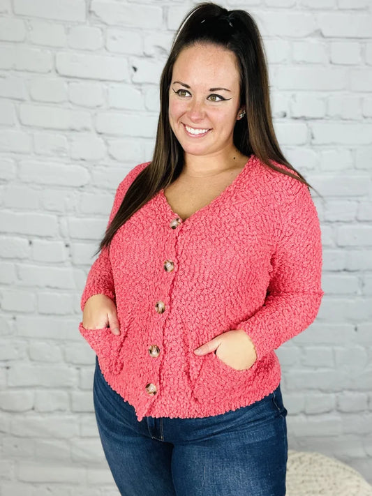 "What's Poppin" Cardigan - Reg/Plus (Multiple Colors)