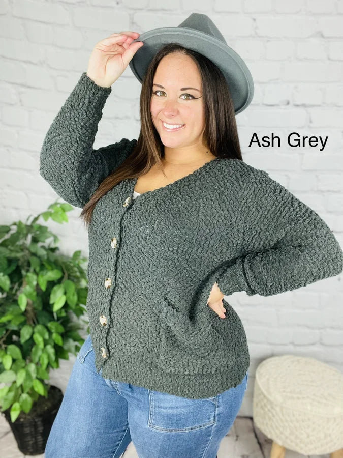 "What's Poppin" Cardigan - Reg/Plus (Multiple Colors)