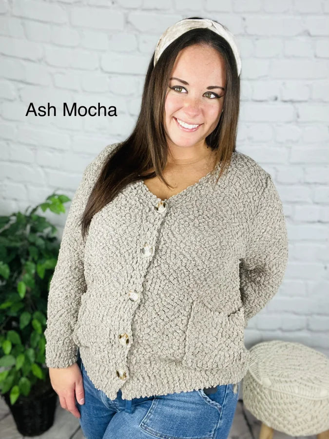 "What's Poppin" Cardigan - Reg/Plus (Multiple Colors)