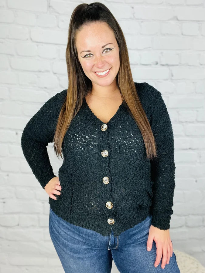 "What's Poppin" Cardigan - Reg/Plus (Multiple Colors)