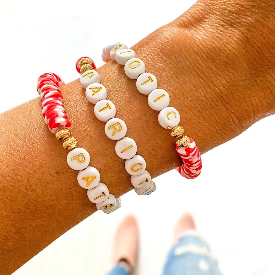 Savvy Bling Stretch Heishi Bead Bracelet